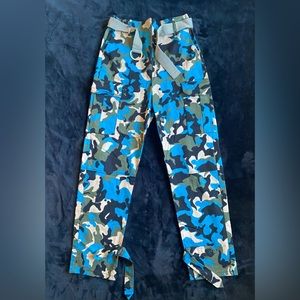 PINKO Women’s Blue Camouflage Pants
